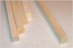 BALSA SQUARE 3.0mm X 3.0mm X 915mm    (1/8" x 1/8" x 36"), 1 piece