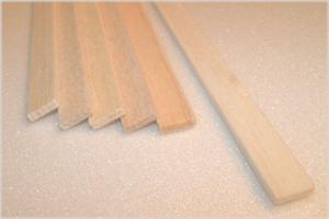 BALSA STRIP 1.5mm X 6.5mm X 915mm    (1/16" x 1/4" x 36"), 1 piece