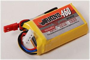 Lipoly Battery Pack - Rhino 460mAh 3S 11.1v 20C