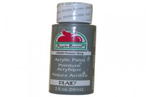 Apple Barrel Matte Pewter Grey Acrylic Paint (2 oz bottle)