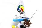 RC Sailboat, Blue 758