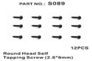 Round head Self Tapping Screw 2.6*6mm 