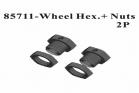 Wheel hex.+Nuts 2P (85711)