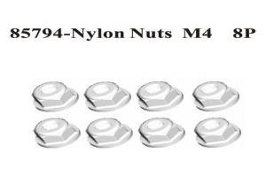 Nylon Nuts M4 8Pcs (85794)