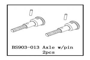 Axle w/Pin   2 PCS (BS903-013)
