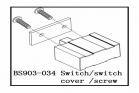 Switch/switch cover/screw (BS903-034)