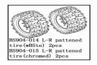 Tire Unit-V-pattern  2 PCS (BS904-014)