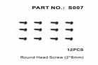Round Head Screw 2*8mm (S007)