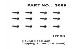 Round head Self Tapping Screw 2.6*6mm (S089)