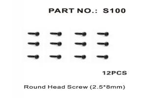 Round Head Screw  2.5*8mm (S100)