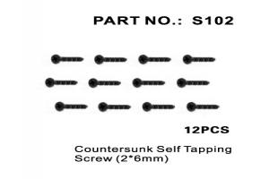 Countersunk Head Self Tapping Screw  2*6mm (S102)